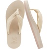 KuaiLu Flip Flops for Women with Arch Support Summer Beach Thong Sandals(Beige)