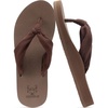 KuaiLu Flip Flops for Women with Arch Support Summer Beach Thong Sandals(Brown)