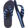 KuaiLu Flip Flops for Women with Arch Support Summer Beach Thong Sandals(Dark Blue)
