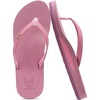 KuaiLu Flip Flops for Women with Arch Support Summer Beach Thong Sandals(Dark Pink)