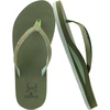 KuaiLu Flip Flops for Women with Arch Support Summer Beach Thong Sandals(Green)