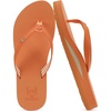 KuaiLu Flip Flops for Women with Arch Support Summer Beach Thong Sandals(Orange)