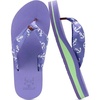 KuaiLu Flip Flops for Women with Arch Support Summer Beach Thong Sandals(Purple)