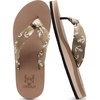 KuaiLu Flip Flops for Women with Arch Support Summer Beach Thong Sandals(Silk Brown)