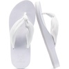 KuaiLu Flip Flops for Women with Arch Support Summer Beach Thong Sandals(White)