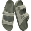 KuaiLu Mens Casual Sandals with Comfortable Orthopedic Arch Support Summer Beach Walking Shoes Cushion Slides Slip on Indoor Outdoor(Green)
