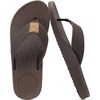 KuaiLu Mens Flip Flops Comfortable Arch Support Waterproof Thong Sandals(Dbrown)