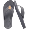 KuaiLu Mens Flip Flops Comfortable Arch Support Waterproof Thong Sandals(Grey)
