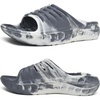 KuaiLu Mens Orthotic Recovery Sandals Arch Support Slides Plantar Fasciitis(Grey White)