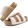 KuaiLu Women’s Orthotic Arch Support Slippers(Beige White)