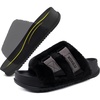 KuaiLu Women’s Orthotic Arch Support Slippers(Black)