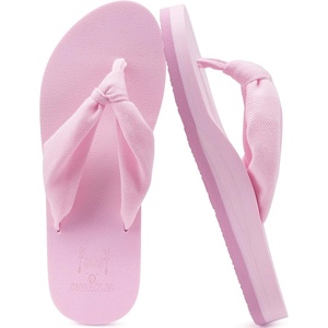 KuaiLu Flip Flops for Women with Arch Support Summer Beach Thong Sandals(Pink)