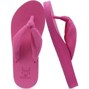 KuaiLu Flip Flops for Women with Arch Support Summer Beach Thong Sandals(Rose)