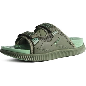 KuaiLu Mens Orthotic Sandals Arch Support Cushion Recovery Walking Slides(Green)