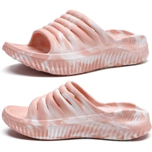 KuaiLu Recovery Sandals Women With Comfortable Arch Support Sport Slides(Camo Pink)