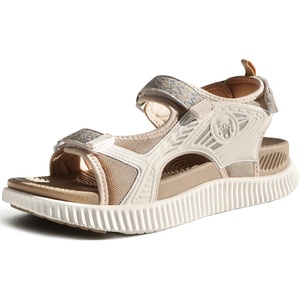 KuaiLu Womens Orthopedic Walking Sandals with Comfortable Arch Support Recovery Sport Relief Plantar Fasciitis Summer Outdoor Hiking Adjustable Strap Platform Cushion Shoes(Beige)
