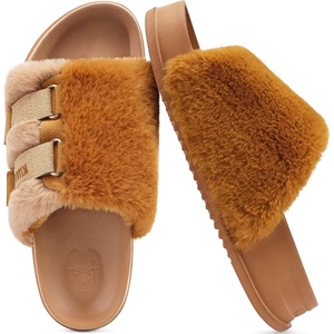 KuaiLu Women’s Orthotic Arch Support Slippers(Camel)