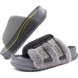 KuaiLu Women’s Orthotic Arch Support Slippers(Grey)