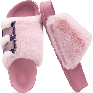KuaiLu Women’s Orthotic Arch Support Slippers(Pink)