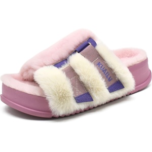 KuaiLu Women’s Orthotic Arch Support Slippers(Plush Pink)