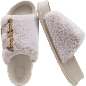 KuaiLu Women’s Orthotic Arch Support Slippers(White (Adjustable))
