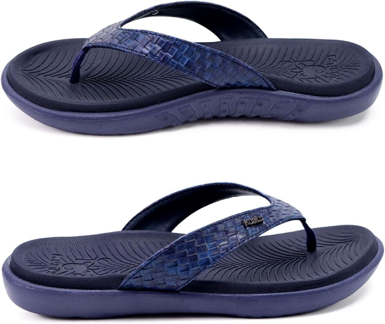 image:imageKuaiLu Womens Flip Flops Arch Support Yoga Mat Cushioned Thong SandalsDark Blue