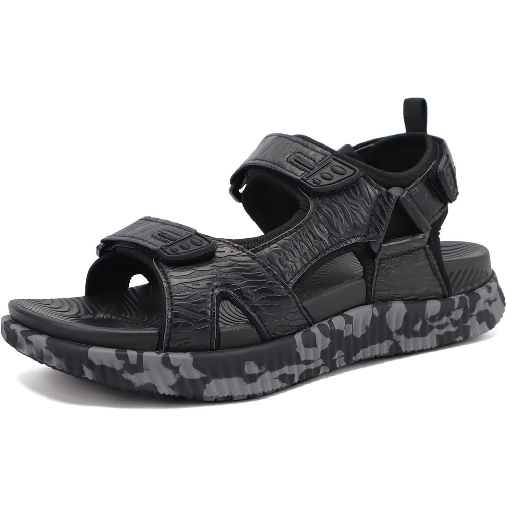 image:imageKuaiLu Mens Hiking Sandals with Orthopedic Arch Support FootbedBlackcamouflage
