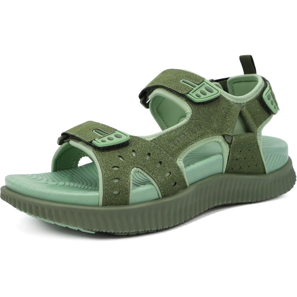 image:imageKuaiLu Mens Hiking Sandals with Orthopedic Arch Support FootbedGreen