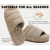 KuaiLu Cozy Memory Foam Slippers For Men – All-Season Warm House Shoes(Apricot Yellow)