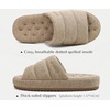 KuaiLu Cozy Memory Foam Slippers For Men – All-Season Warm House Shoes(Apricot Yellow)