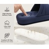 KuaiLu Cozy Memory Foam Slippers For Men – All-Season Warm House Shoes(Dark Blue)