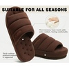 KuaiLu Cozy Memory Foam Slippers For Men – All-Season Warm House Shoes(Dark Brown)