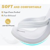KuaiLu Flip Flops for Women with Arch Support Summer Beach Thong Sandals(All White)