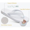 KuaiLu Flip Flops for Women with Arch Support Summer Beach Thong Sandals(All White)