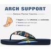 KuaiLu Flip Flops for Women with Arch Support Summer Beach Thong Sandals(Navy Blue)