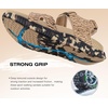 KuaiLu Mens Hiking Sandals with Orthopedic Arch Support Footbed(Beige(camouflage))