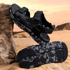 KuaiLu Mens Hiking Sandals with Orthopedic Arch Support Footbed(Black(camouflage))