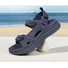 KuaiLu Mens Hiking Sandals with Orthopedic Arch Support Footbed(Dark Blue)