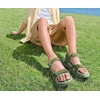 KuaiLu Mens Hiking Sandals with Orthopedic Arch Support Footbed(Green)