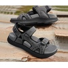 KuaiLu Mens Hiking Sandals with Orthopedic Arch Support Footbed(Grey)