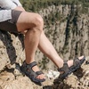 KuaiLu Mens Hiking Sandals with Orthopedic Arch Support Footbed(Grey(camouflage))