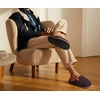 KuaiLu Mens House Memory Foam Slippers with Comfortable Warm Plush Lining(Brown)