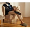 KuaiLu Mens House Memory Foam Slippers with Comfortable Warm Plush Lining(Green Brown)