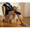 KuaiLu Mens House Memory Foam Slippers with Comfortable Warm Plush Lining(Grey)