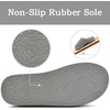 KuaiLu Men’s Orthopedic Memory Foam Slippers – Fashion Casual Wool-blend Stripe Knitted with Warm Sherpa Plush Lining – Winter Men’s Mule Scuff Non-slip House Slippers – Size 7-14