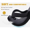 KuaiLu Mens Rubber Flip Flops with Comfortable Arch Support Summer Beach(Dull Black)