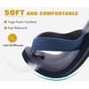 KuaiLu Mens Rubber Flip Flops with Comfortable Arch Support Summer Beach(Ink Blue)