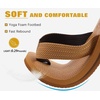 KuaiLu Mens Rubber Flip Flops with Comfortable Arch Support Summer Beach(Light Khaki)