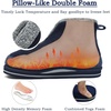 KuaiLu Mens Slippers Booties With Plush Lining Winter Warm House Shoes(Blue)