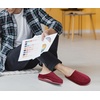 KuaiLu Mens Slippers Orthopedic Arch Support Suede Fluff Plush Home Shoes(Red)